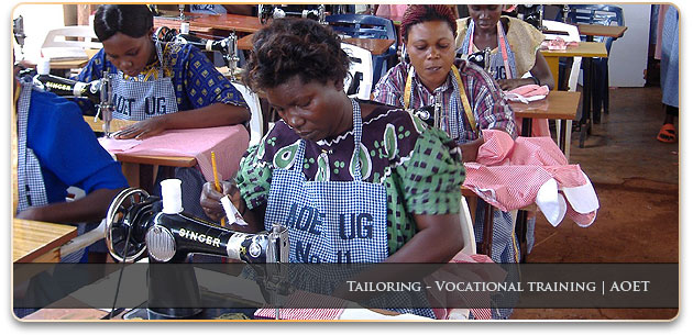 Tailoring in Uganda, Vocational training